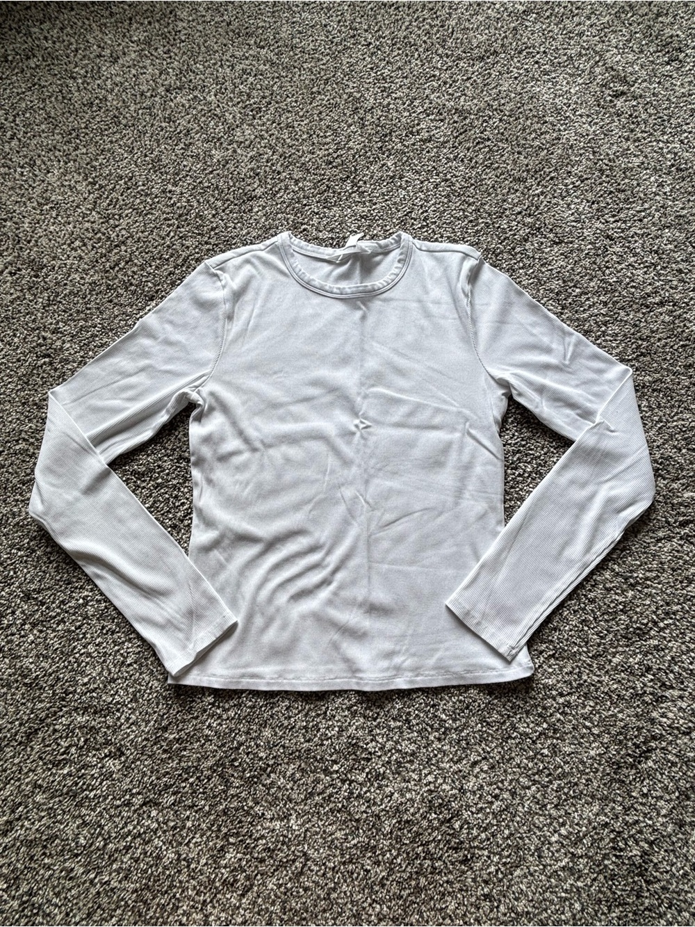 Athleta Signature Rib Crew Top Sz S